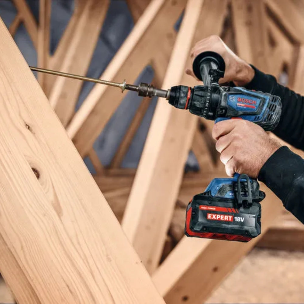 Trapano Avvitatore A Percussione Bosch Expert EXSB18V-150 18V BITURBO Con 3 Batterie + Caricabatteria In Valigetta L-BOXX - 06019R3202