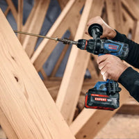 Trapano Avvitatore A Percussione Bosch Expert EXSB18V-150 18V BITURBO Con 3 Batterie + Caricabatteria In Valigetta L-BOXX - 06019R3202