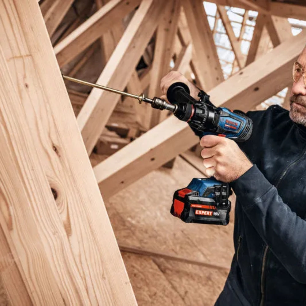 Bosch Expert EXSR18V-150 18V BITURBO Cordless Drill Driver with 3 Batteries + Charger in L-BOXX Case - 06019R2202