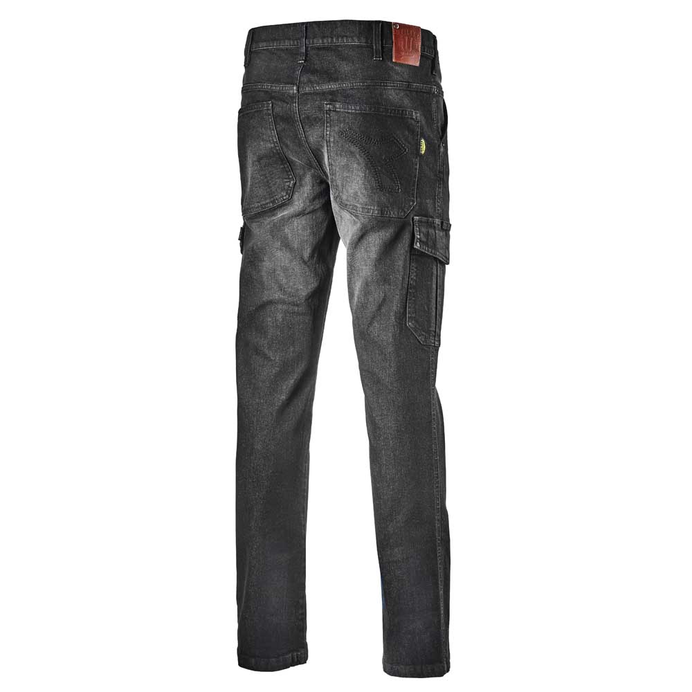 Pantalone Jeans Da Lavoro Modello Cargo Multitasche Diadora 172115-C6207
