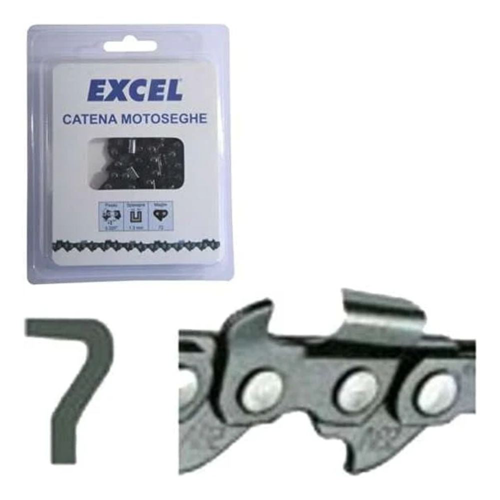 Catena Per Motoseghe 3/8" LP 1,3mm 60 Maglie N1C-60E Excel 07452