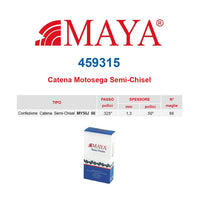 Catena Per Motosega MAYA 459315 MY50J S/C .325" .050" 1.3mm Maglie 66