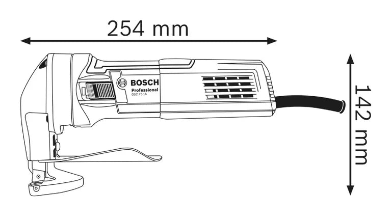 Cesoia elettrica Bosch GSC 75-16 Professional 750W