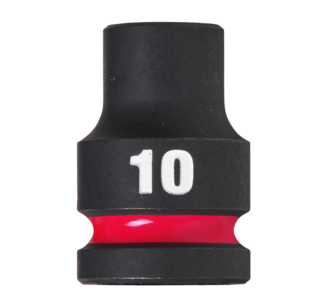 Chiave A Bussola A Macchina 10MM Da 1/2" Corta - Shockwave™ Impact Duty Impact Sockets Milwaukee 4932480304