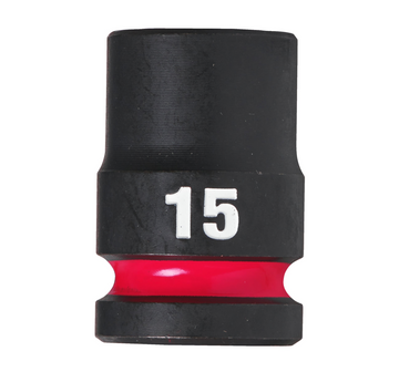 Chiave A Bussola A Macchina 15MM Da 1/2" Corta - Shockwave™ Impact Duty Impact Sockets Milwaukee 4932480309