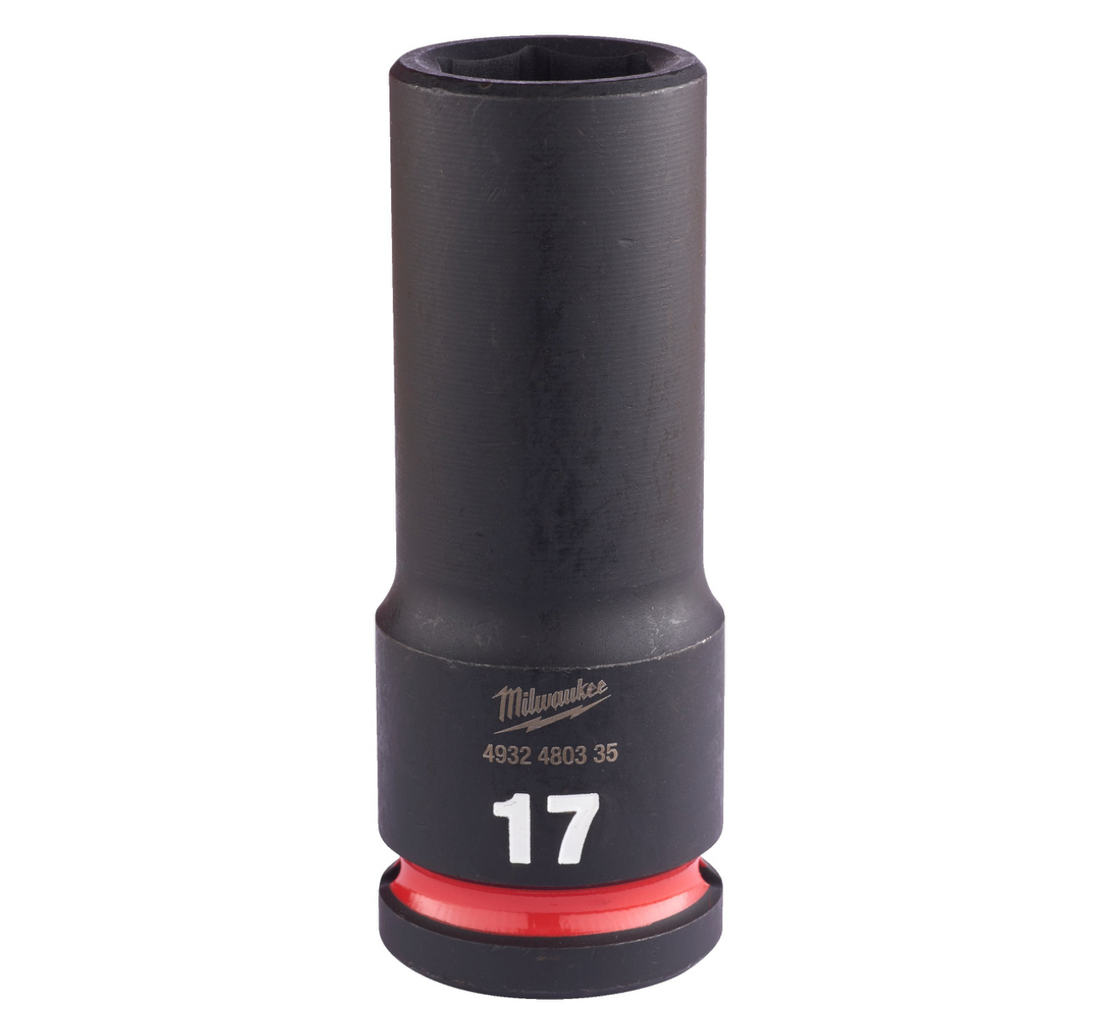 Chiave A Bussola A Macchina 17MM Da 1/2" Lunga - Shockwave™ Impact Duty Impact Sockets Milwaukee 4932480335