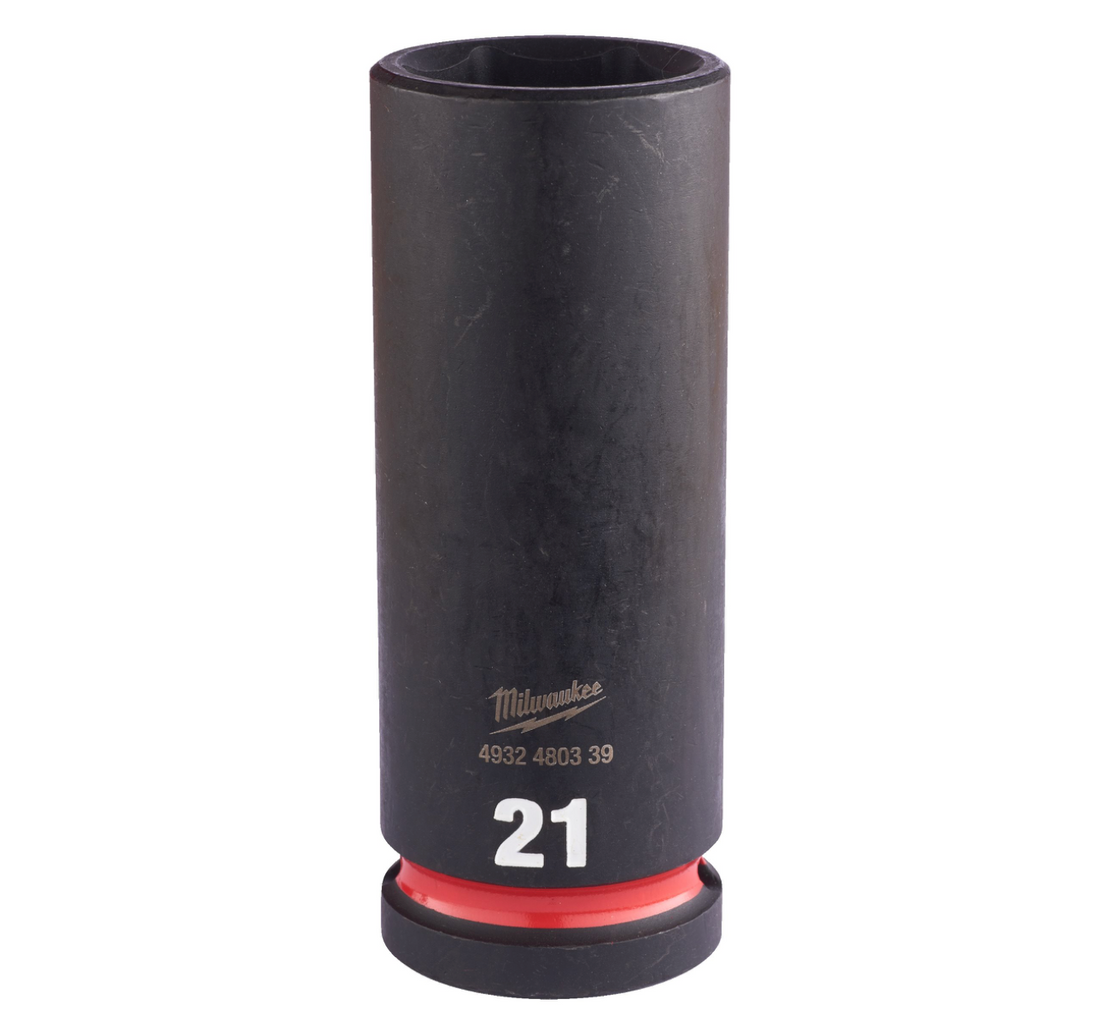 Chiave A Bussola A Macchina 21MM Da 1/2" Lunga - Shockwave™ Impact Duty Impact Sockets Milwaukee 4932480339