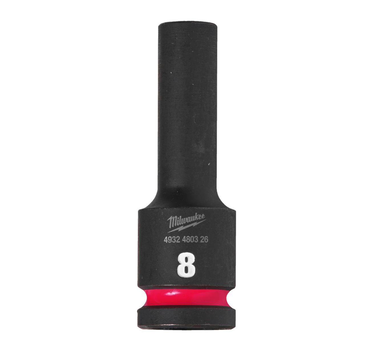 Chiave A Bussola A Macchina 8MM Da 1/2" Lunga - Shockwave™ Impact Duty Impact Sockets Milwaukee 4932480326