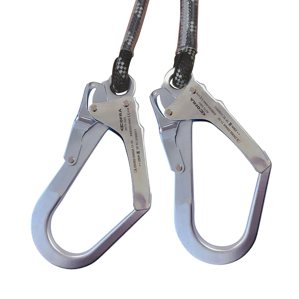 Cordino Anticaduta Doppio Per Imbracature Cofra Usplit A021-1112 2mt