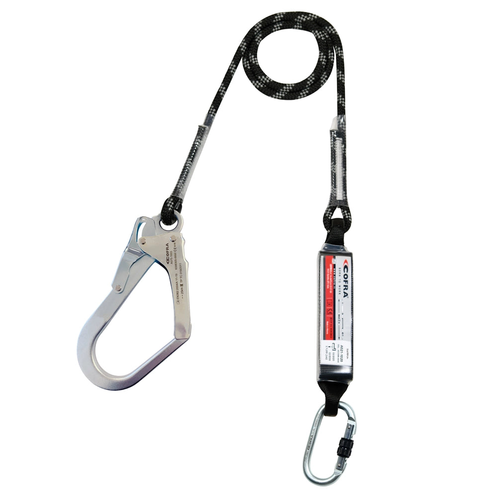 Cordino Singolo Con Assorbitore Di Energia Integrato 1,5m Cofra DUFLERE A061-1100