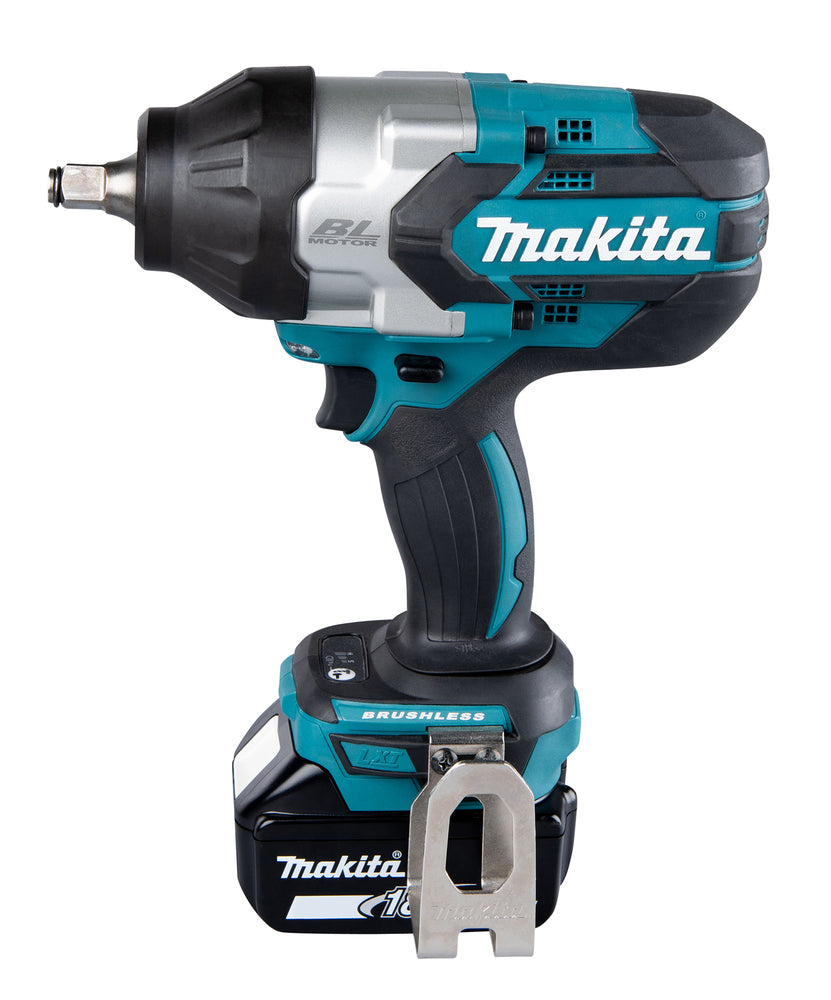 Avvitatore Ad Impulsi Brushless A Batteria 18V Makita DTW1002RTJ + 2 x 5.0Ah + Caricabatterie