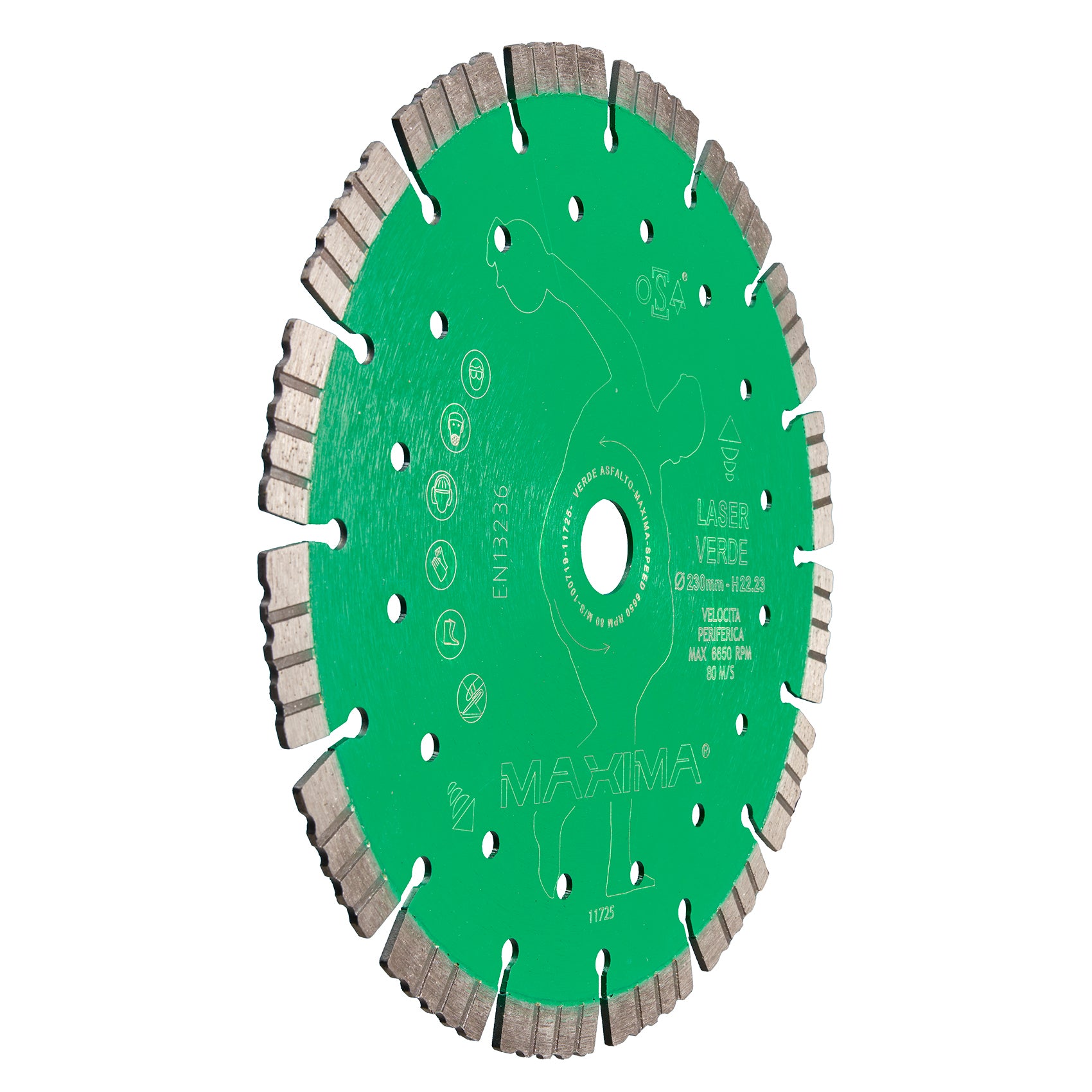 Disco Diamantato Maxima 230mm Laser Verde LVA230SF