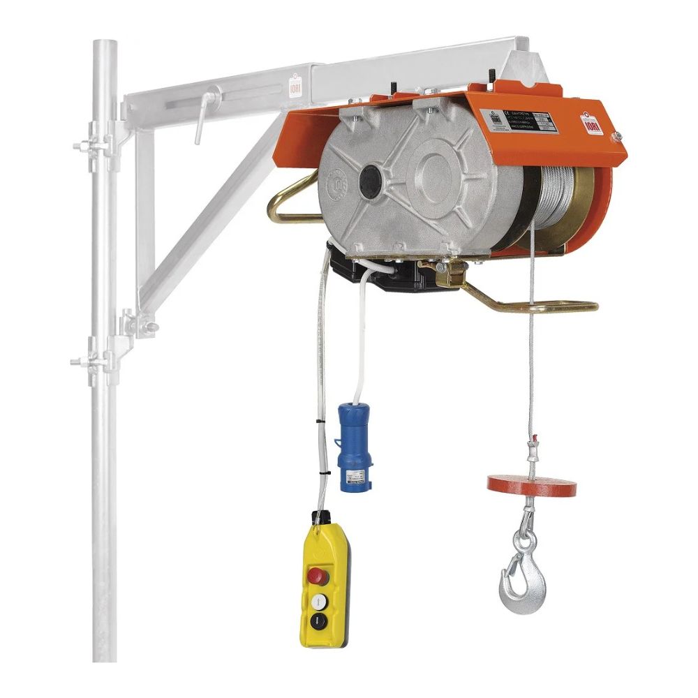 Elevatore Elettrico Palanco Officine Iori DM 200AP VELOX Portata 200 kg Velocità 38 m/min Lunghezza Fune 50m