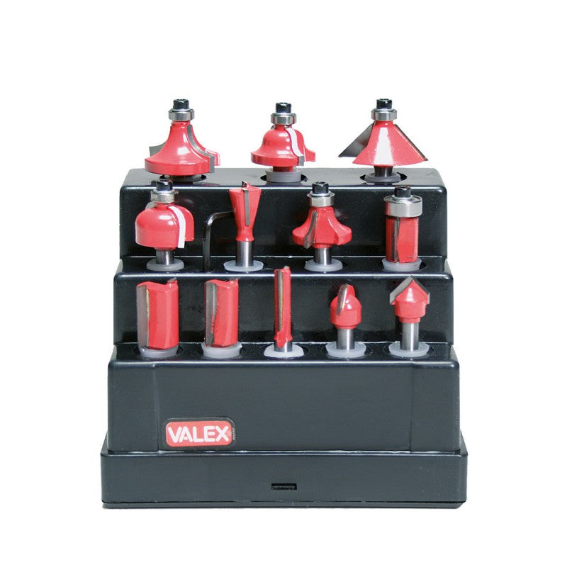 Frese Da Legno Serie 12 Pezzi Con Codolo 6mm Valex 1461690