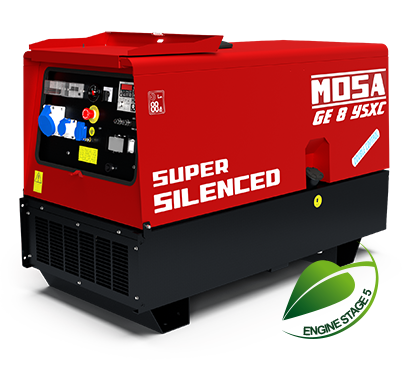 NOLEGGIO Gruppo Elettrogeno Generatore MOSA GE 8 YSXC SUPER SILENZIATO 7.2kW