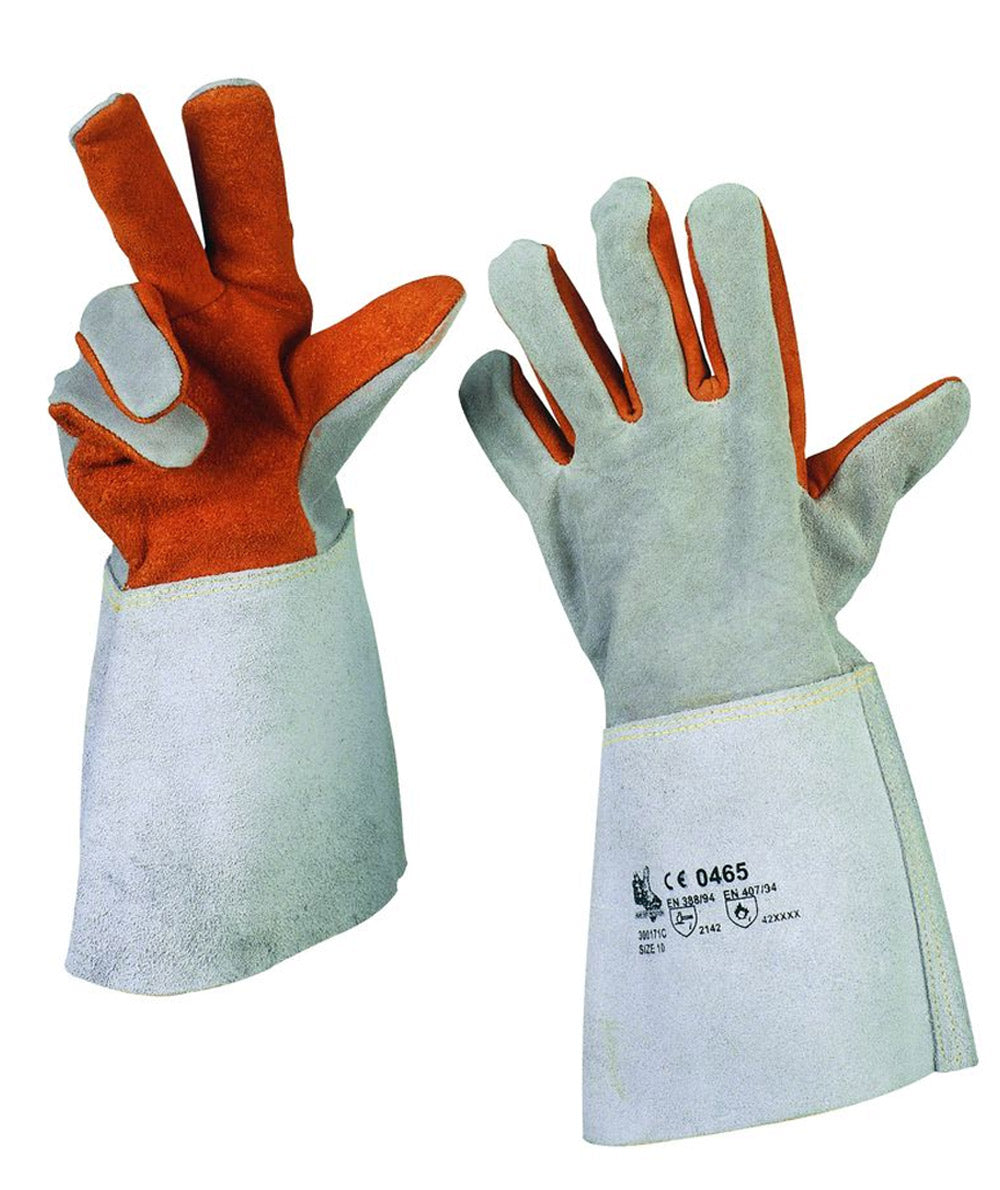 Guanti Anticalore Con Dorso In Crosta Manichetta 15cm Taglia 10 Socim 300171C