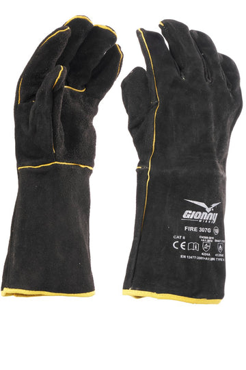 Guanti Per Saldatori Interamente In Crosta Bovina 37cm Taglia 10 Payper FIRE 307G