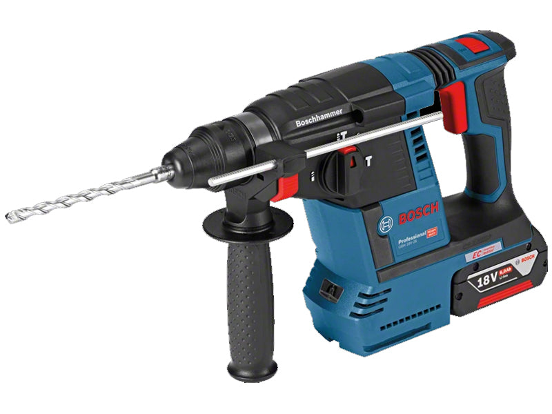Kit Bosch 18V Brushless Martello Tassellatore+ Smerigliatrice + Trapano Avvitatore con 2 batterie ProCore 18V, caricabatterie e borsone - 0615990M3C