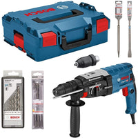 Kit Bosch Tassellatore GBH 2-28 F 880W + 2 Scalpelli + Set Di Punte Da Trapano 3 Pezzi Sds Plus + Set Di Punte Da Trapano In Metallo 6 Pezzi - 0615990HG8