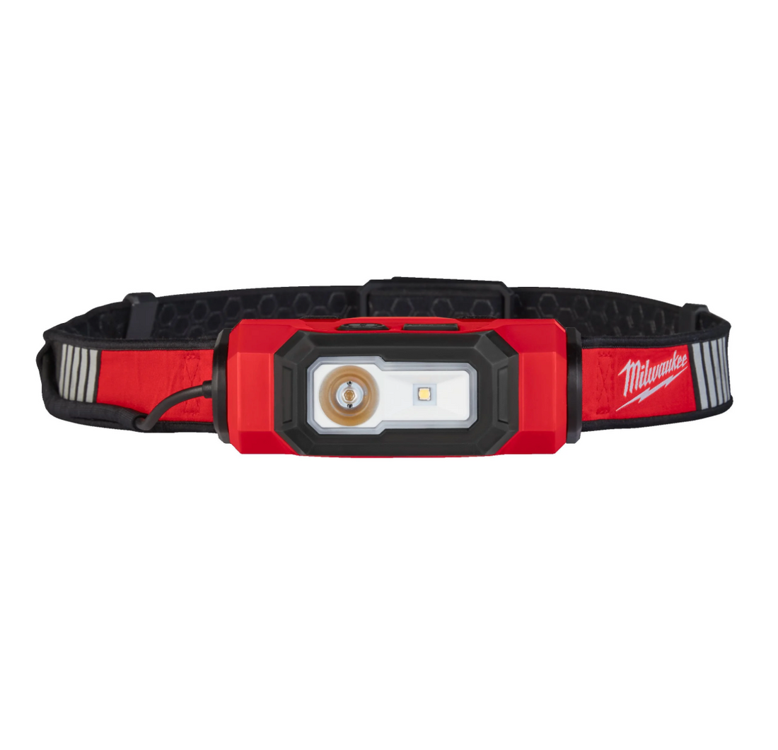 Milwaukee L4 HL-VIS-301 USB Rechargeable High Visibility Helmet Headlamp 600L 