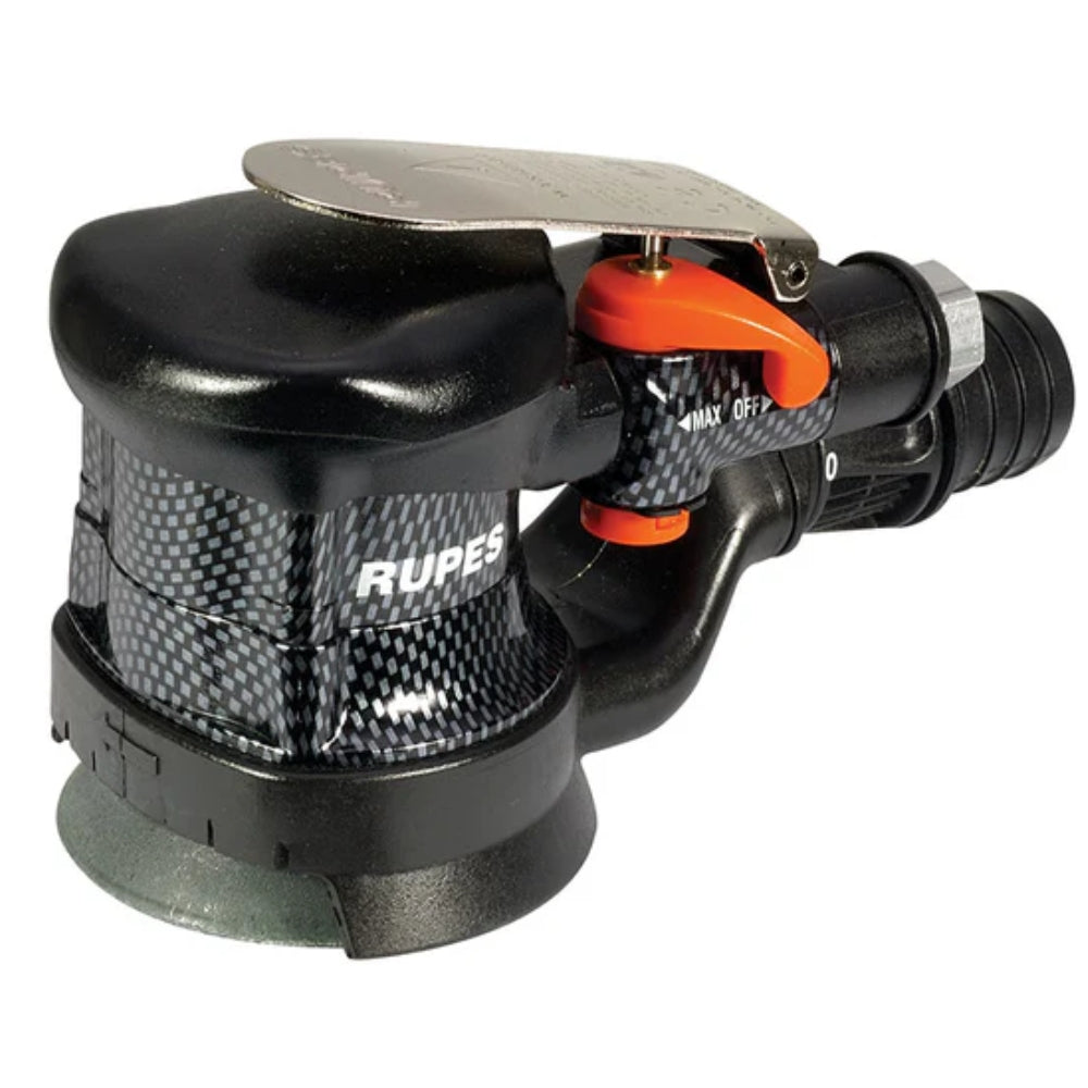 Levigatrice Rotorbitale Palmare Pneumatica Rupes RA75A Con Platorello In Velcro DA Ø 75mm Orb 3mm Con Estrazione