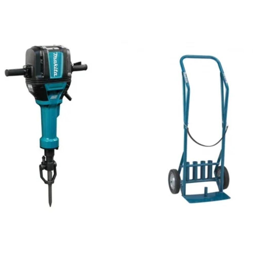 Martello Demolitore Con Carrello Makita HM1812 2.000W 72,8 J Attacco Esagonale 1"1/8 28,6 mm