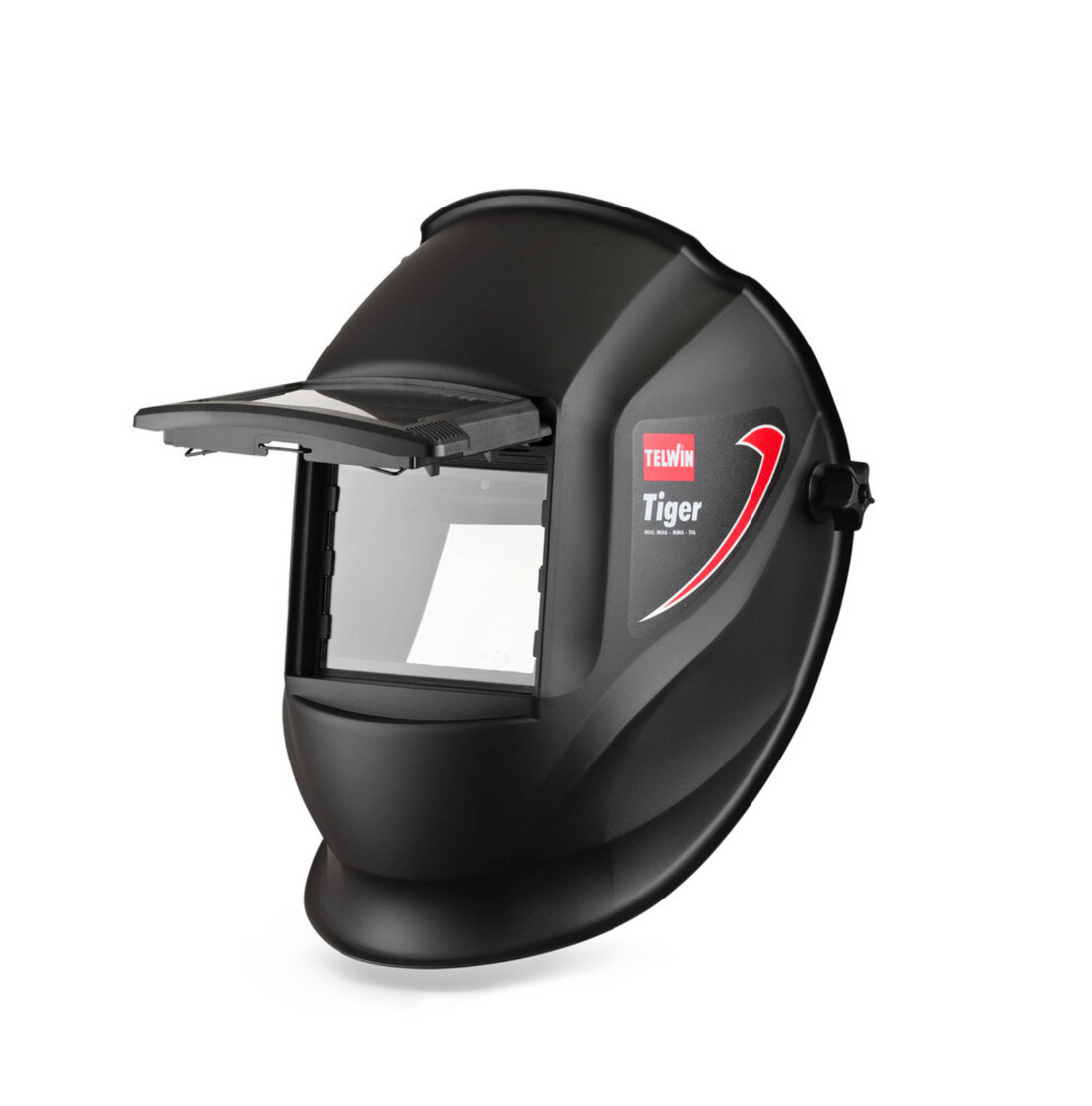 Welding Mask Mma/Mig-Mag/Tig, 0.1 V, Black Telwin Tiger 802818