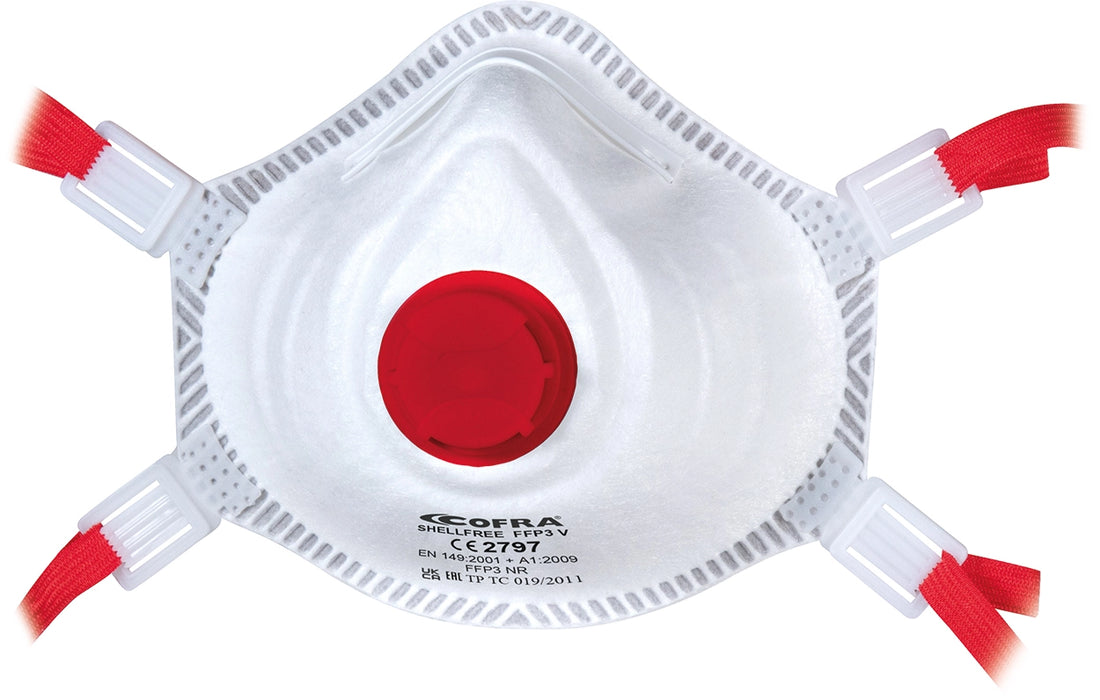 Mascherina FFP3 V Cofra SHELLFREE - 10 Pezzi