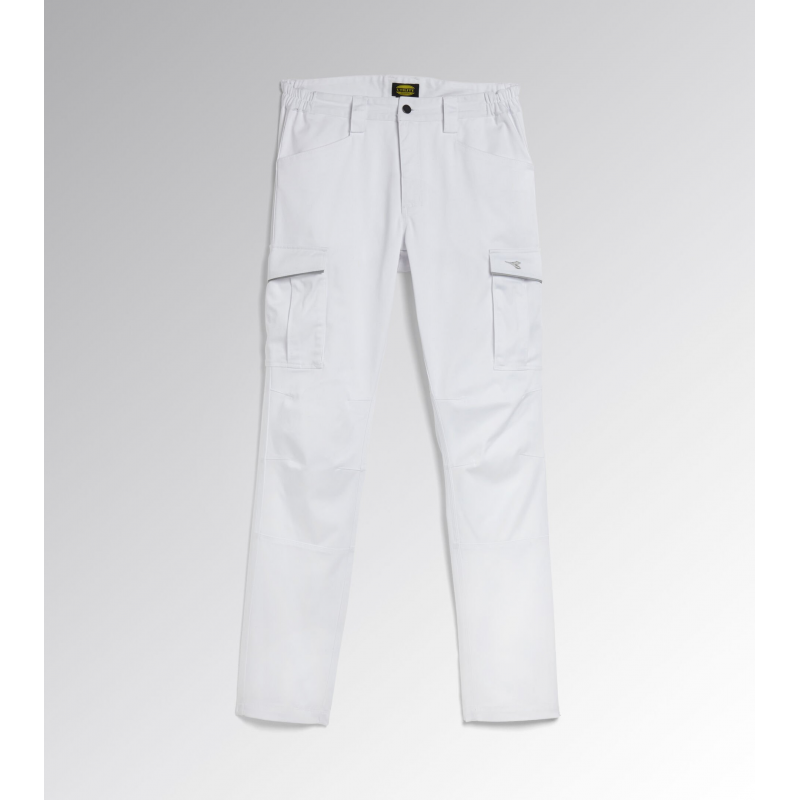 Pantaloni Da Lavoro Diadora PANT STAFF STRETCH CARGO Colore Bianco 177649-20002 ULTIMI PEZZI