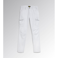 Pantaloni Da Lavoro Diadora PANT STAFF STRETCH CARGO Colore Bianco 177649-20002 ULTIMI PEZZI