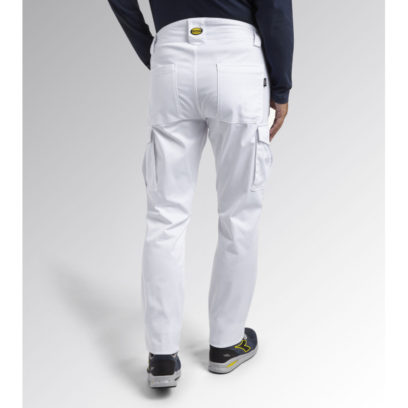 Pantaloni Da Lavoro Diadora PANT STAFF STRETCH CARGO Colore Bianco 177649-20002 ULTIMI PEZZI