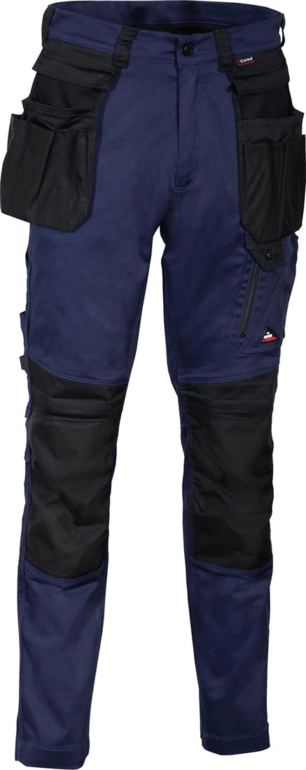 Pantaloni da Lavoro Multitasche Stretch Cofra Kudus V568-1-02 Colore Navy/Nero