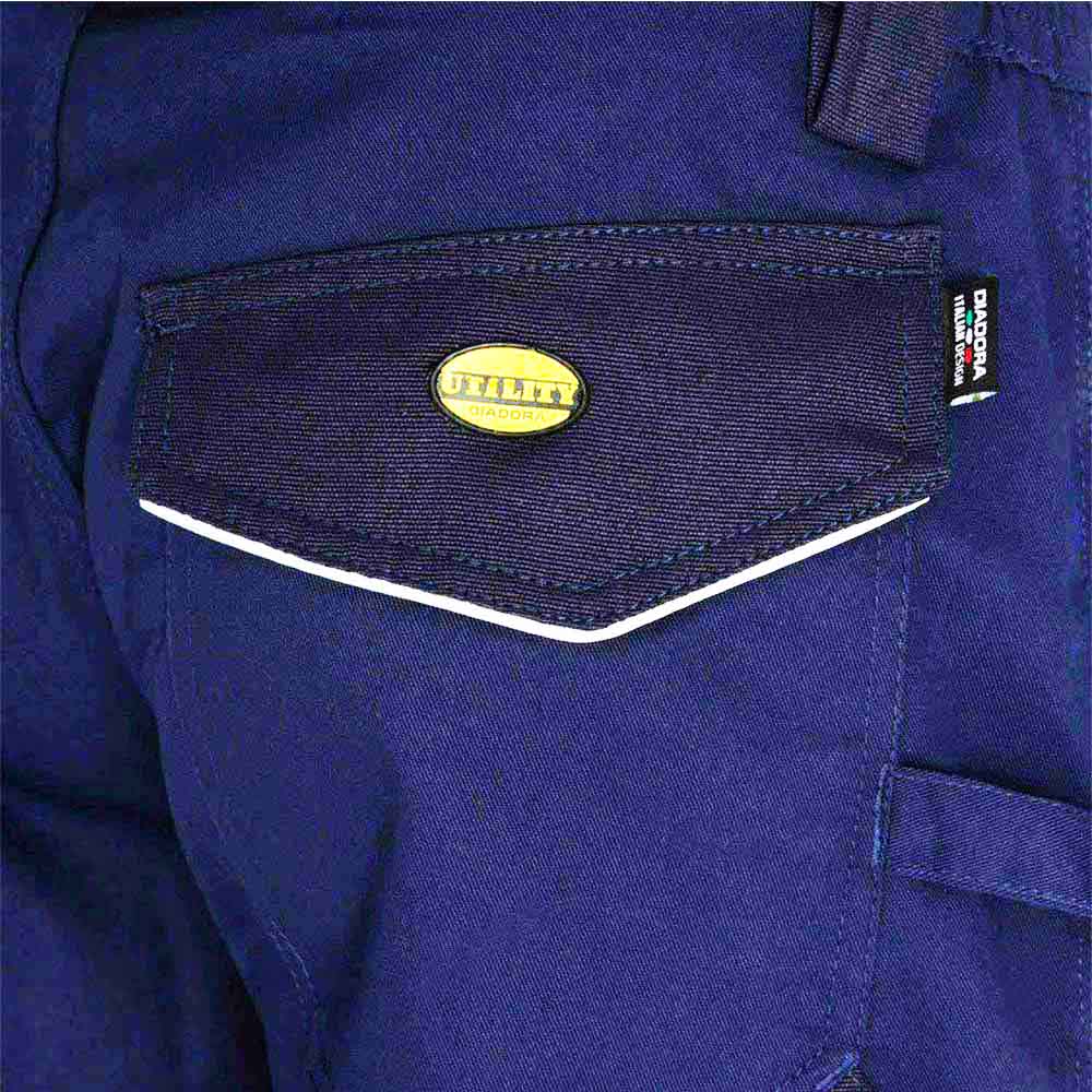 Pantalone Da Lavoro Multitasche Diadora Rock Colore Blu Classico - 160303-60062