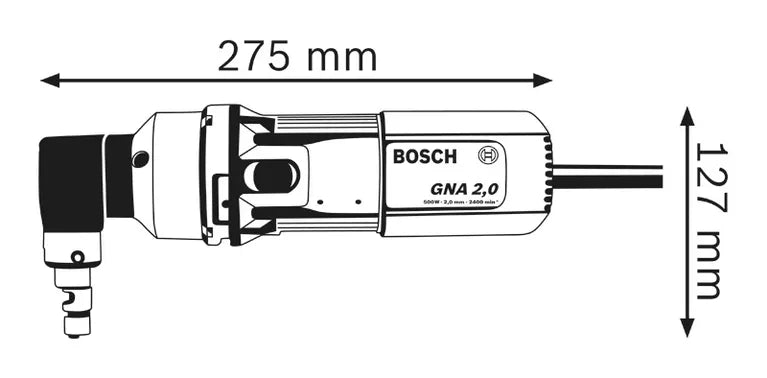 Roditrice Elettrica Per Lamiera Bosch GNA 2.0 Professional 500W