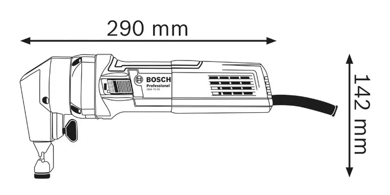 Roditrice Elettrica Per Lamiera Bosch GNA 75-16 Professional 750W