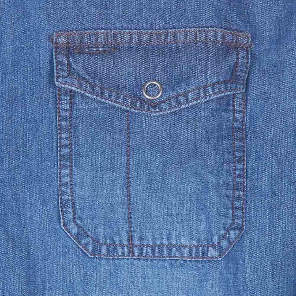 Camicia Da Lavoro In Jeans Denim 4 Stagioni Blu Diadora 171663-C6535