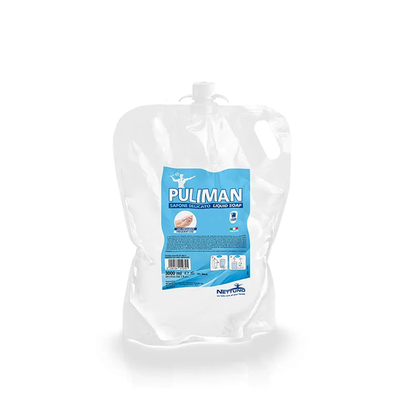 Sapone Liquido Madreperlato Puliman T-Bag Ricarica Da 3000ml Per T-Big Soap Dispenser E T-Duck Nettuno 00848