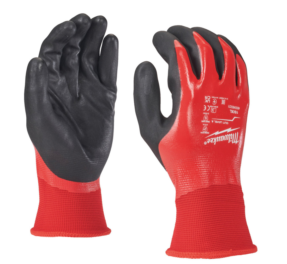 Guanti Completamente Spalmati In Nitrile Cat. Taglio A Milwaukee