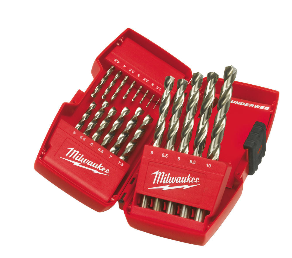 Set 19 Punte Per Metallo HSS-G DIN 338 THUNDERWEB Milwaukee 4932352374