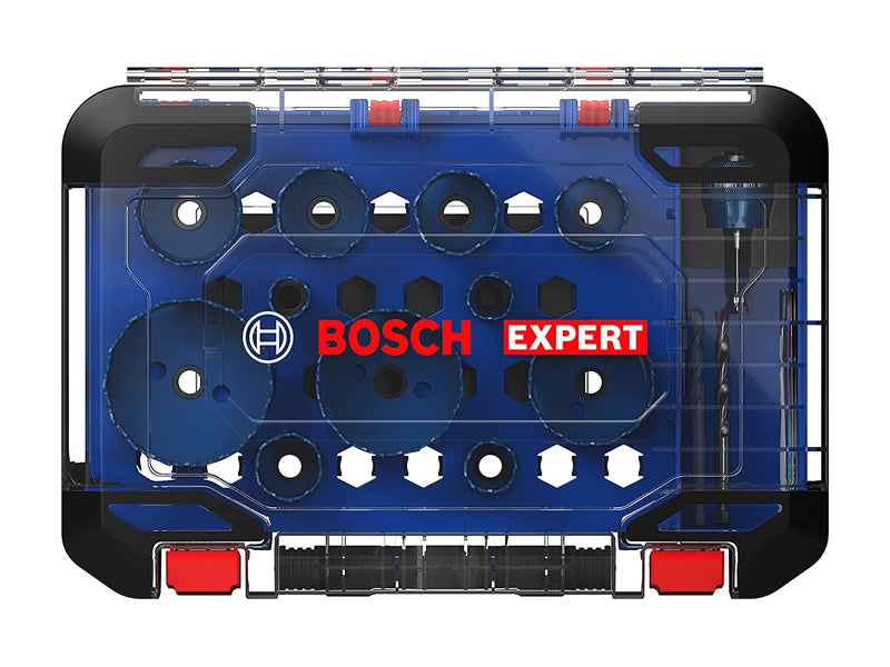 Set Di 11 Seghe A Tazza Bosch EXPERT Tough Material PC Plus 20/22/25/32/35/40/44/51/60/68/76 mm 14 PEZZI