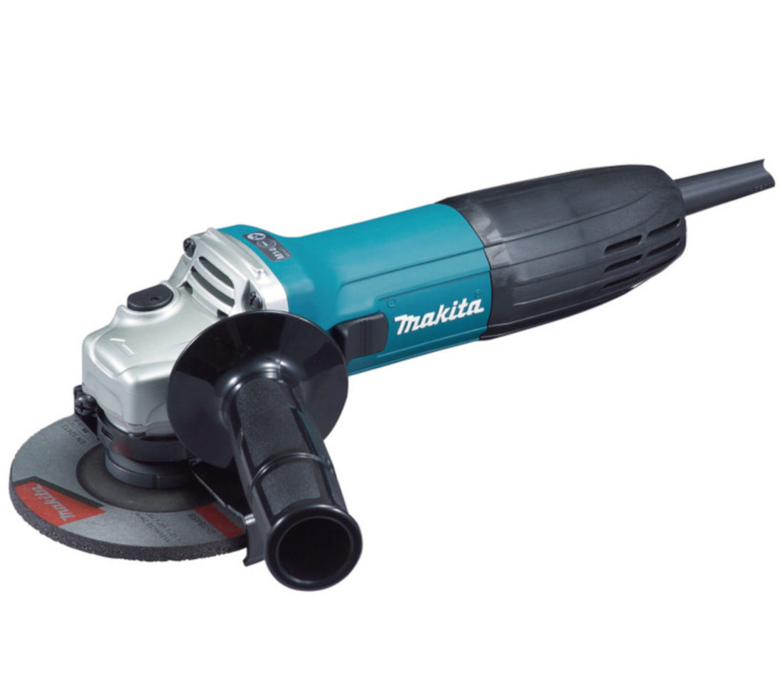 Makita DK0049X1 Power Tool Set Consisting of 710W HP1631 Hammer Drill + 720W 115mm GA4530R Angle Grinder