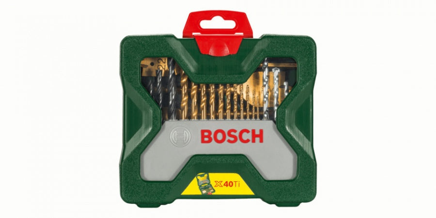 Bosch 2607019600 X-line Titanium Drill Bit Set and Screwdriver Bits 40 Pieces