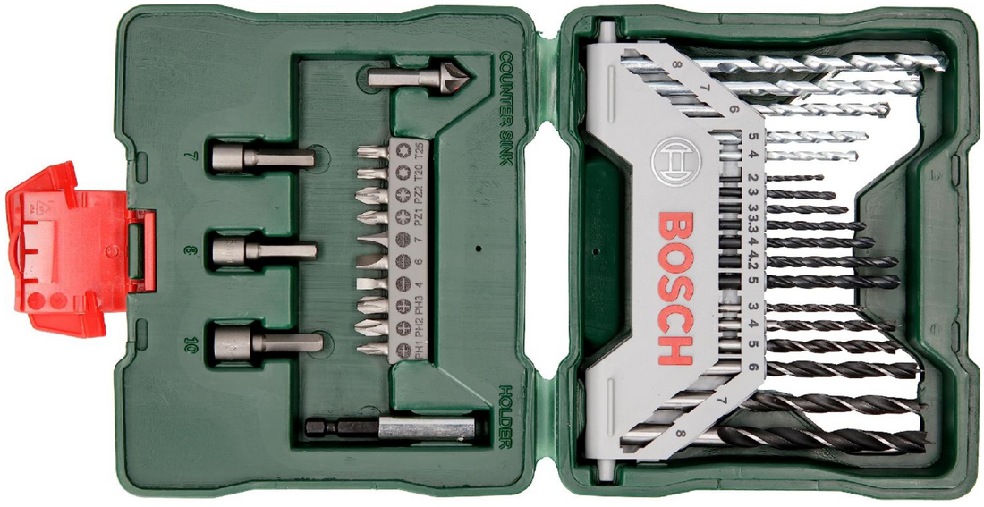 Bosch 2607019325 X-line 33-Piece Drill Bit and Screwdriver Bit Set