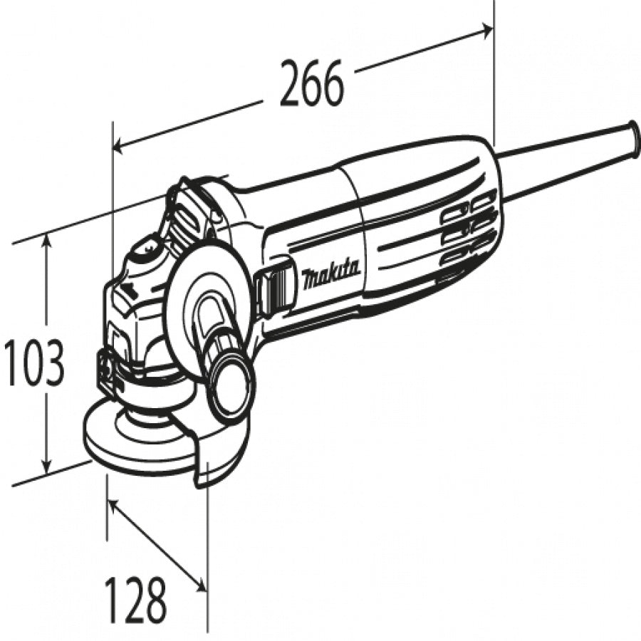 Diagramma Smerigliatrice Angolare Makita GA4530R 720W 115mm
