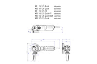 Angle Grinder WE 15-125 QUICK Metabo 600448000