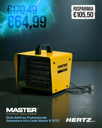 Stufa Elettrica Professionale Generatore Aria Calda Master B 2PTC