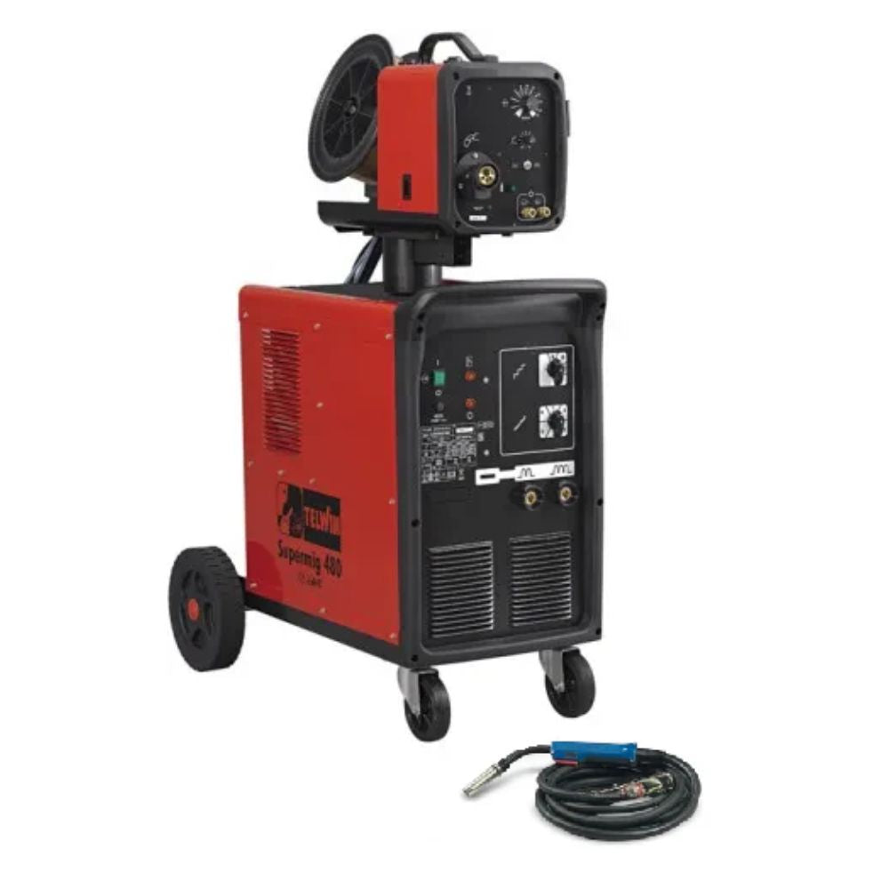 Saldatrice A Filo MIG - MAG - FLUX - BRAZING Telwin Supermig 480 Aqua - 822046