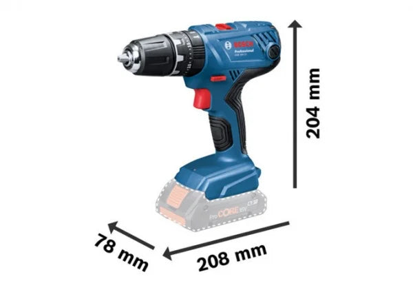 Trapano Avvitatore Battente 18V Con Due Batterie 2.0Ah Bosch GSB 18V-21 - 06019H1109