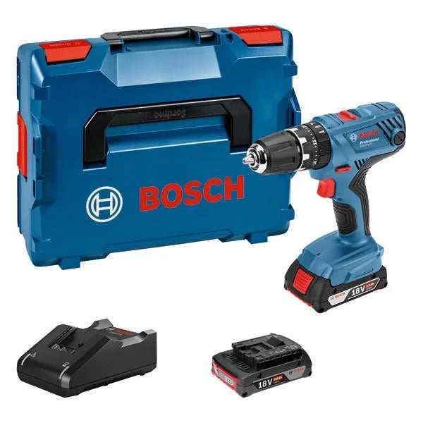 Trapano Avvitatore Battente 18V Con Due Batterie 2.0Ah Bosch GSB 18V-21 - 06019H1109