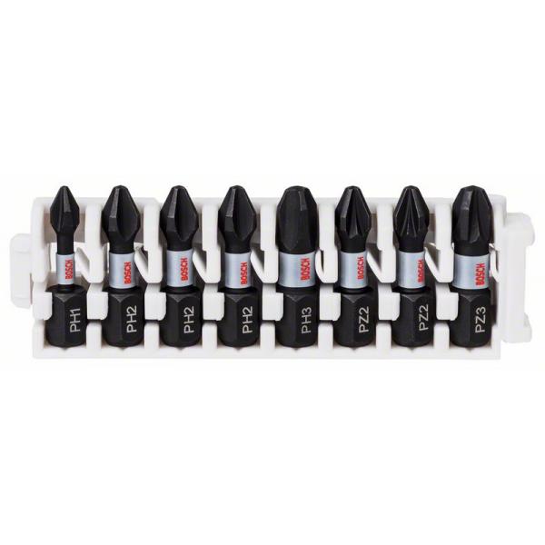 Set Di Bit Inserti Impact Control PH-PZ 8 Pezzi Bosch 2608522323